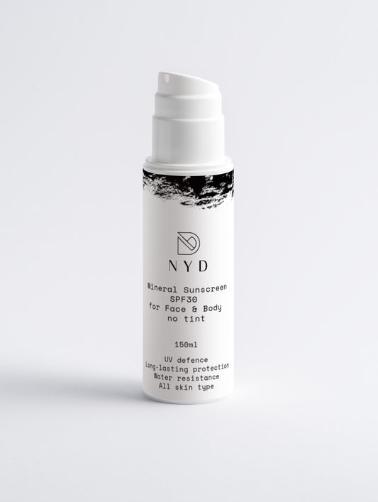 Mineral Sunscreen SPF30 for Face & Body, no tint